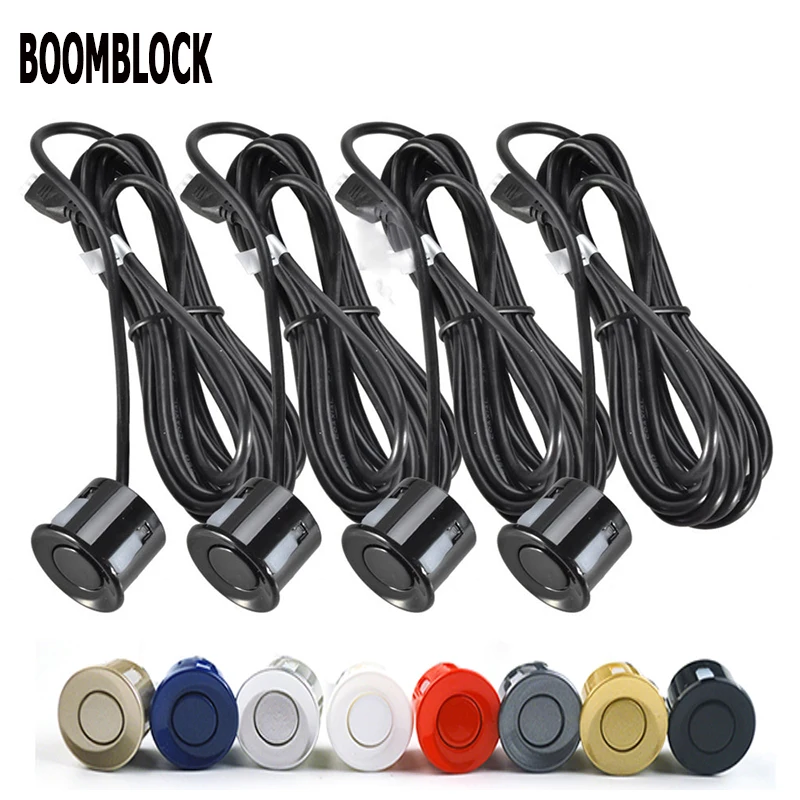 BOOMBLOCK 4 шт./компл. 22 мм Датчик парковки автомобиля Монитор датчик заднего хода для