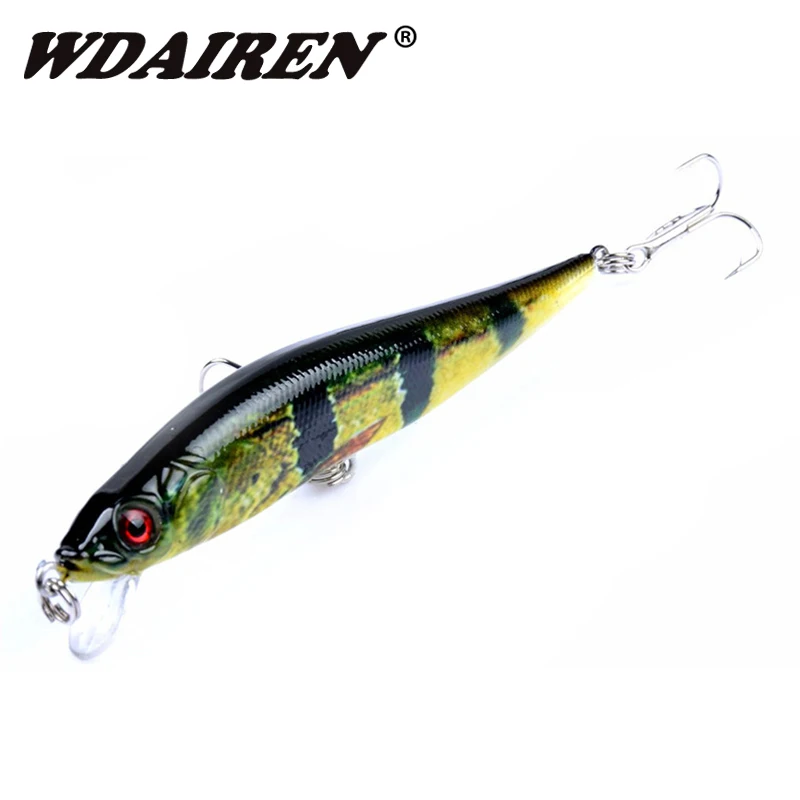 

1Pcs 10cm 10g Minnow Crank wobblers Fishing Lure Artificial Laser Hard Fishing Bait hooks pesca Swim Crankbait Fishing tackle