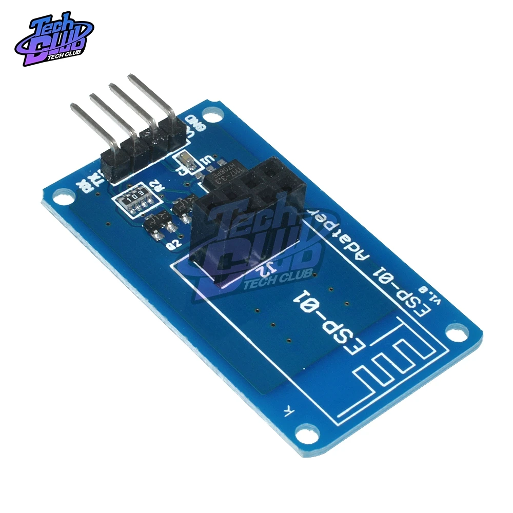 Модуль беспроводного адаптера ESP8266 Φ ESP01 3 В 5 совместимая последовательная плата