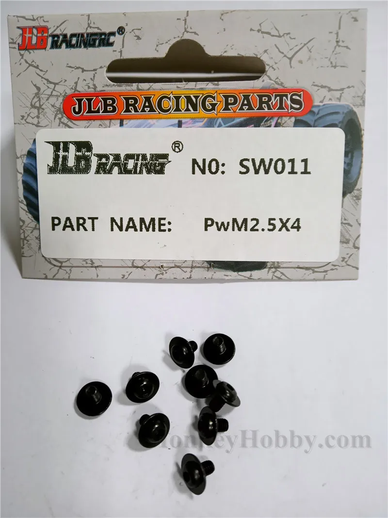 JLB pwm2.5x4мм 10 шт. винт SW011 Гепард 11101 21101 1/10 RC автозапчасти|Детали и аксессуары| |