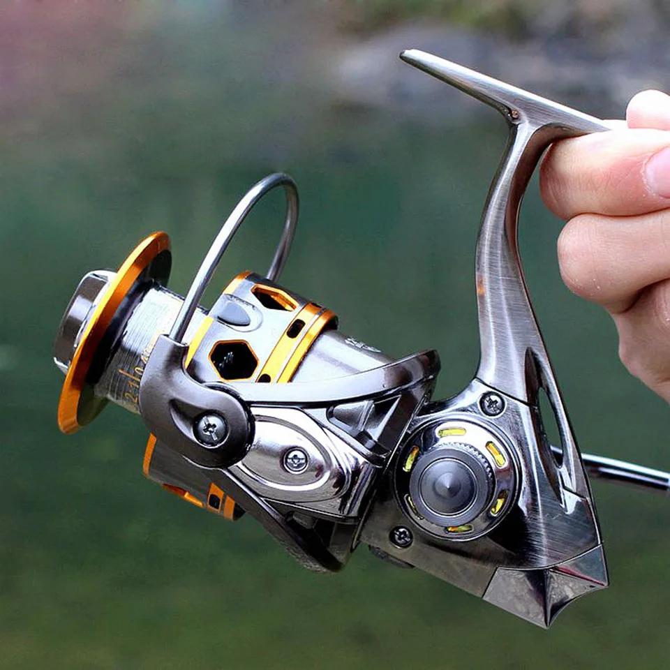 

12+1BB 5.2:1 Full Metal Spinning Fishing Reel Super AMG3000 & 4000 Series Fishing Wheel Sea Reel Carp Fishing Tackle
