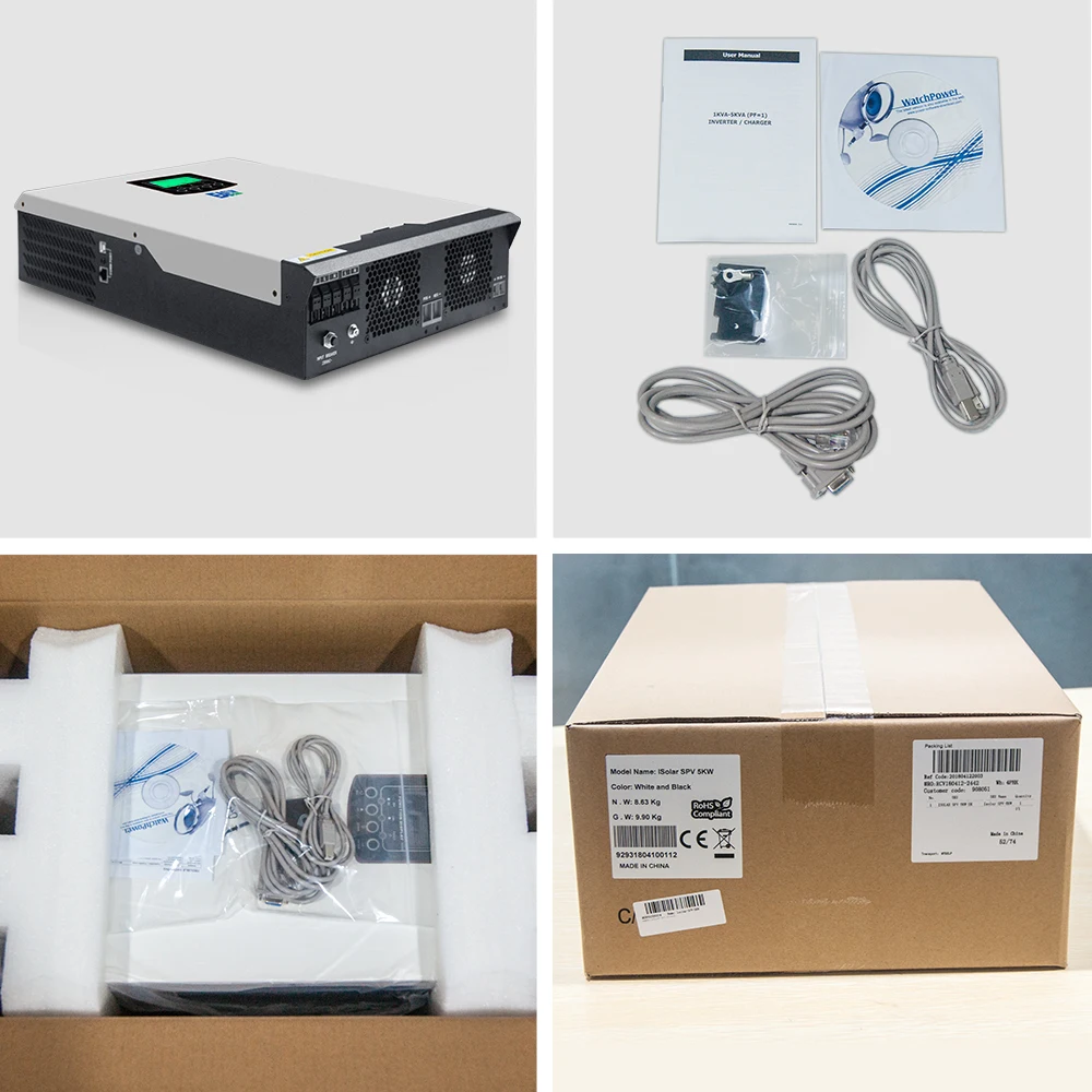 Источник питания Easun 5000 W солнечный инвертор 50A PWM решеточный 5Kva чистая