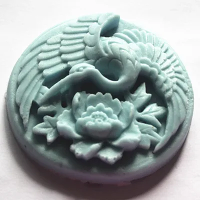 Кран & Пион цветок ремесло искусство Силиконовое мыло формы ремесла DIY ручной