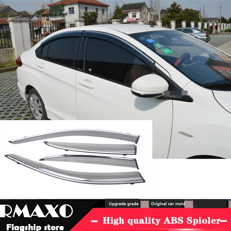 

For HONDA City 2015-2017 Plastic Window Visor Vent Shades Sun Rain Deflector Guard For HONDA City 4pc/set