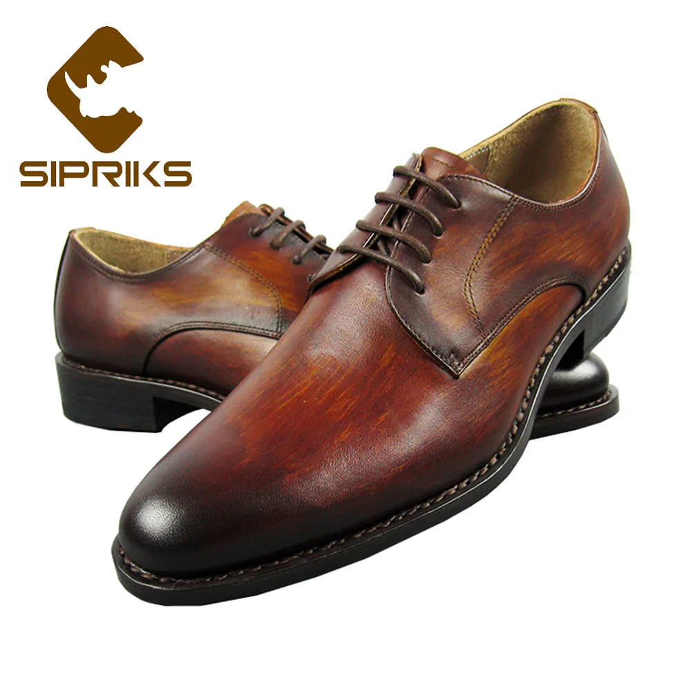 Роскошная обувь для мужчин Sipriks Фирменная мужская Goodyear фальцовые итальянскому