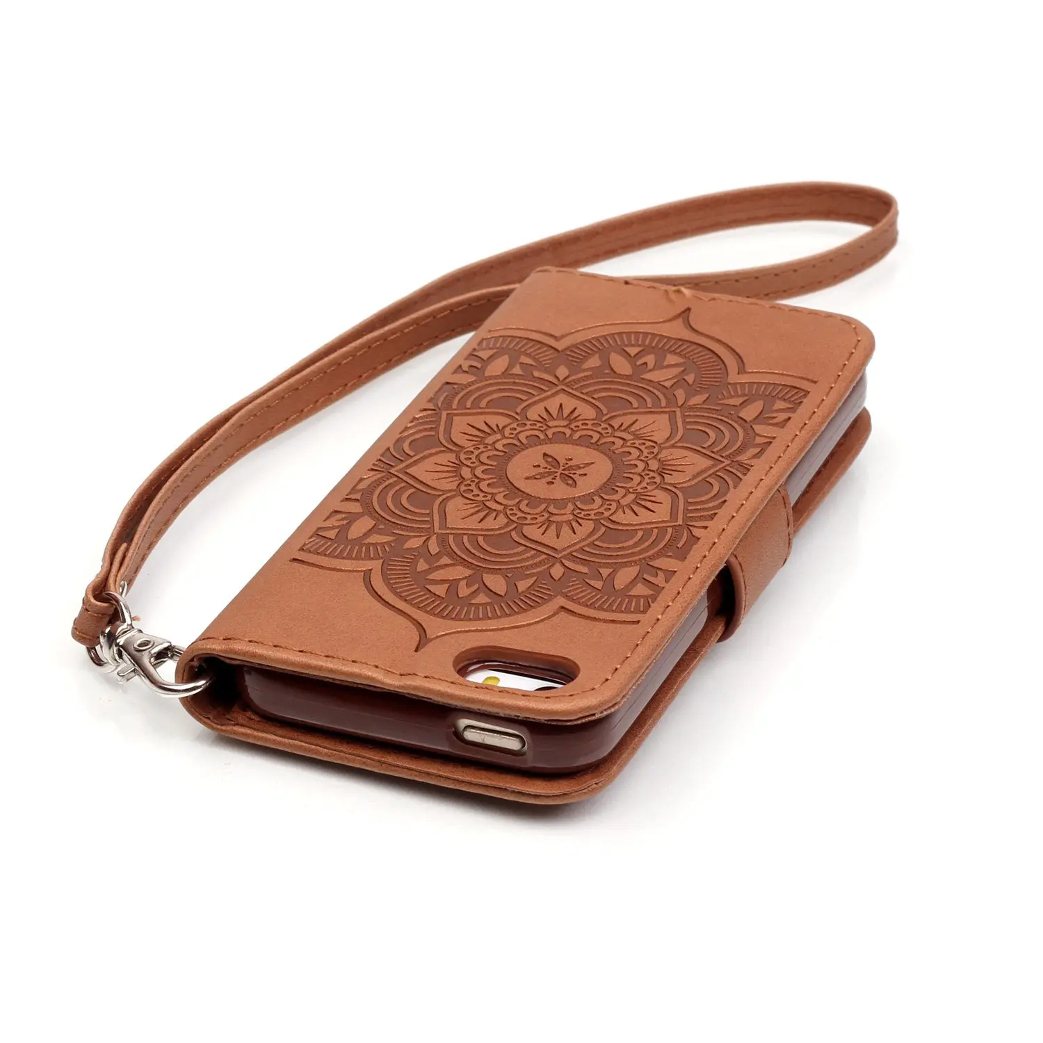 Чехол Для iPhone 5 SE 5S Fundas ИСКУССТВЕННАЯ Кожа Мягкая Кремния бумажник Флип Bling
