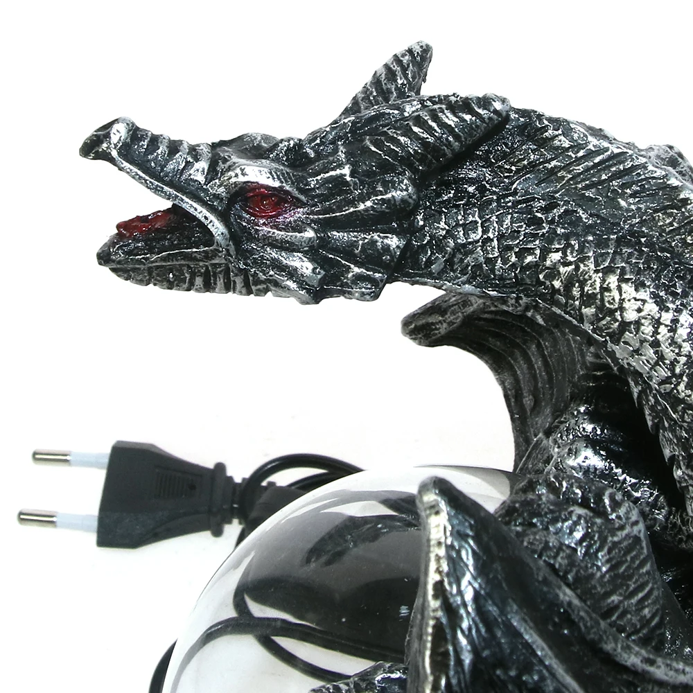 Dragon power Электрический плазменный шар Tesla, садовый шар, статуя, светильник, Fingurine, скульптура, готический Хэллоуин, настольная лампа, Декор