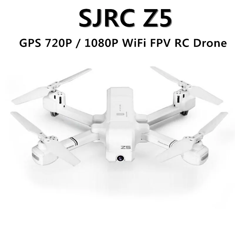 SJRC Z5 GPS 2 4G 720P WiFi FPV RC Дрон Квадрокоптер 4-канальный 4 GHz беспроводной пульт