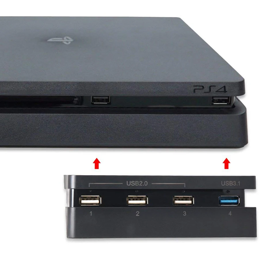 Usb хаб Сплиттер PS4 Slim 4 в 1 адаптер для Sony PlayStation Play Station PS аксессуары игровой