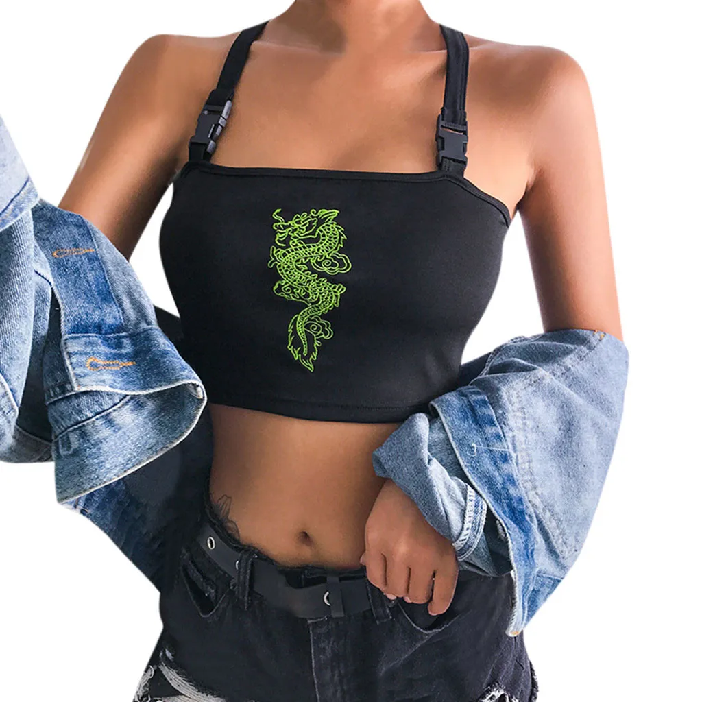 Летние женские пикантные майки со светоотражающими укороченными повязками