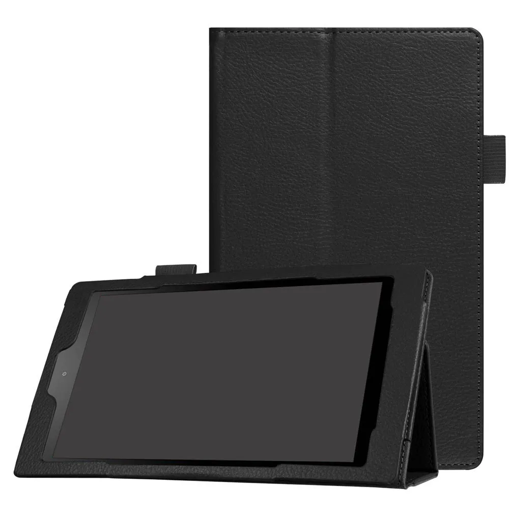 Кожаный чехол для планшета держатель Folio Stand Amazon Fire HD 8 дюймов (6 го поколения 2016) 20 м