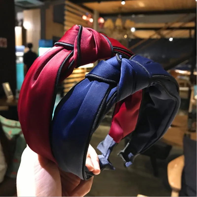 Женская повязка на голову с широкими краями модная спортивная для волос