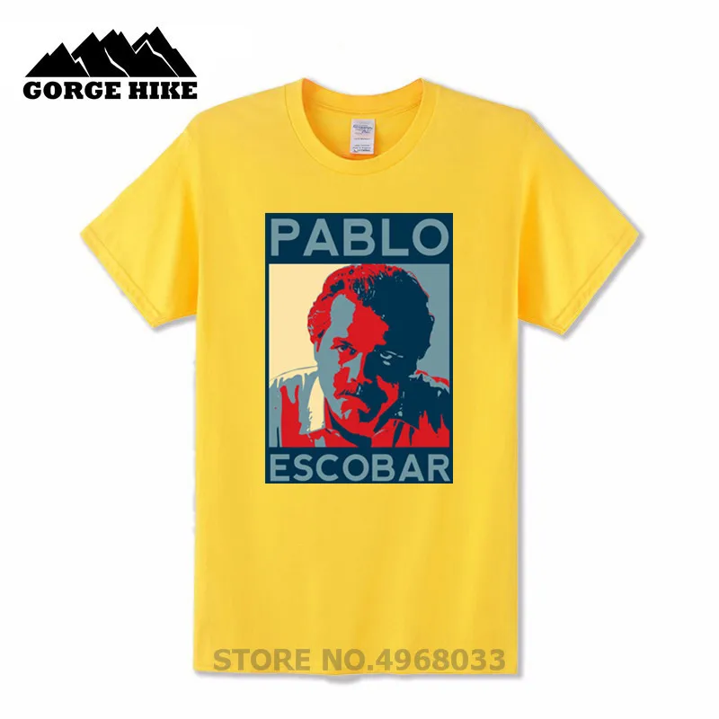 Популярного фильма нарко Serie Tv плата о Пломо Pablo футболка Escobar Винтаж Для мужчин