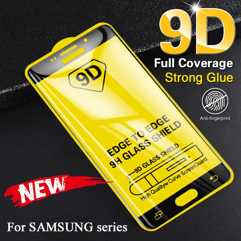 10 шт. 9D полное изогнутое закаленное стекло для samsung J3 J5 J7 Pro 2017 J330F J530F J730F J2 Prime