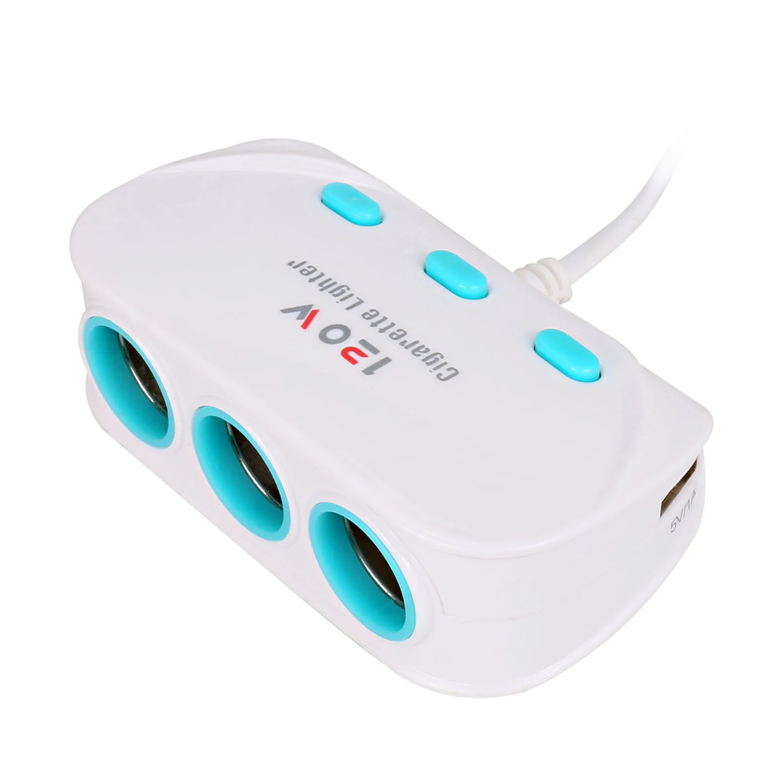 Авто Стайлинг 3 Разъем способ прикуриватели адаптеры питания Splitter 2 двойной порты