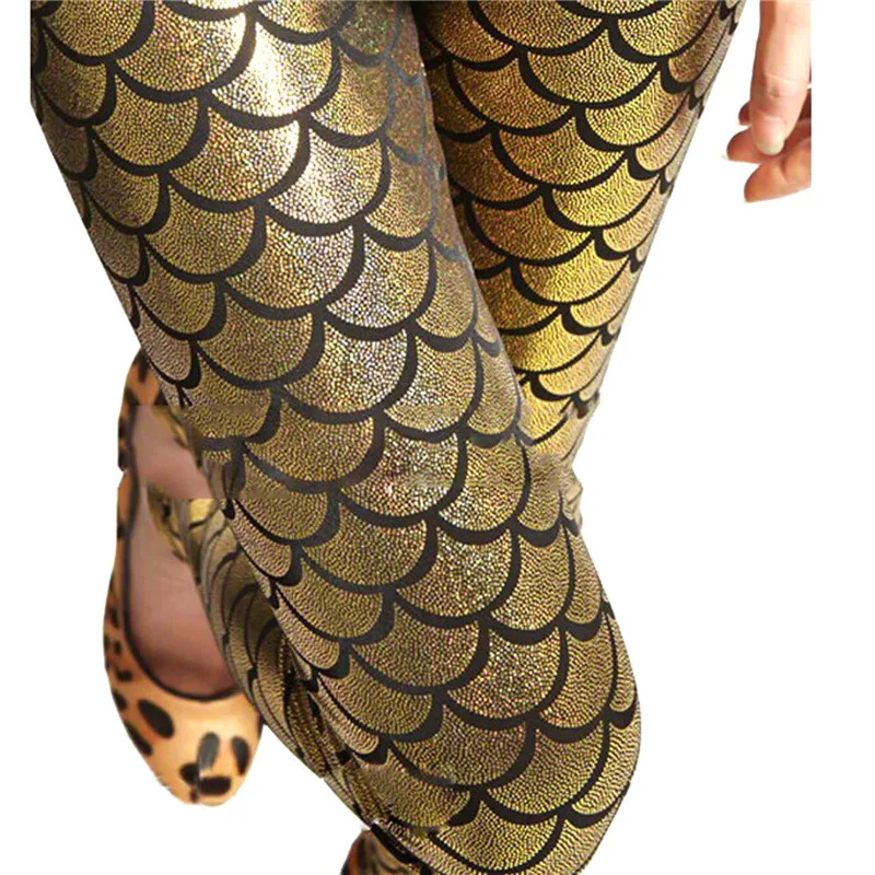 Новинка сексуальные женские облегающие эластичные лосины Брюки русалки с