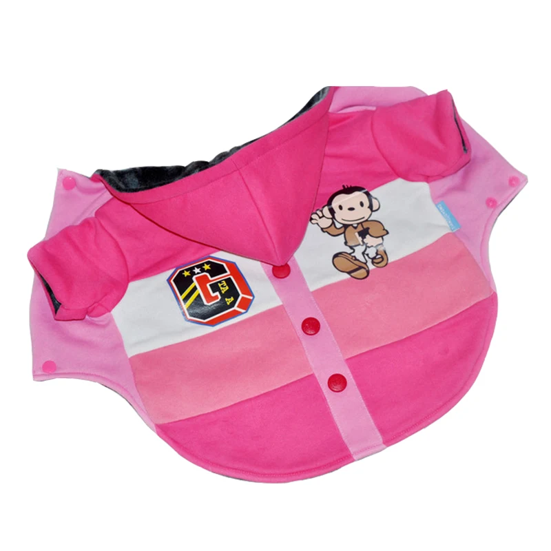 Small Dog Clothes Monkey Jacket Hoodies Cat Clothing Coat Pet For Dogs And Cats Yorkshire Teddy Chihuahua Warm Vest | Дом и сад