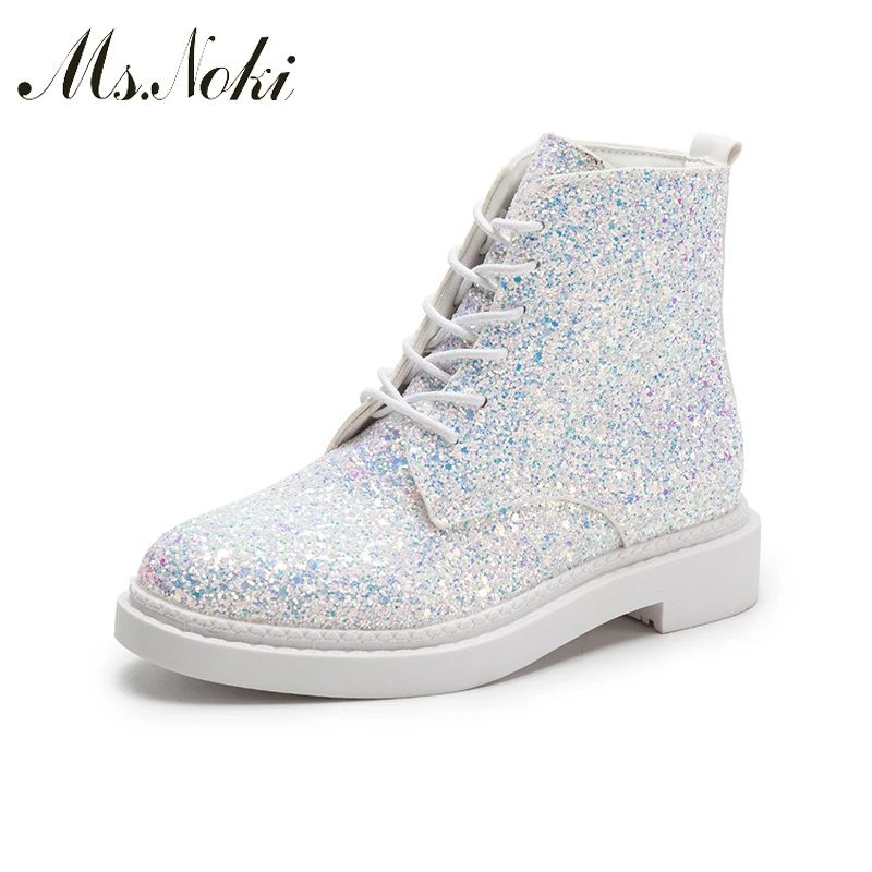 Женские туфли на шнуровке Ms.Noki повседневные с блестками акварельные лоферы