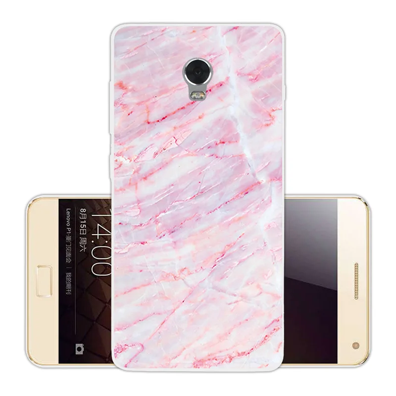 Для Lenovo Vibe P1 мягкие ТПУ чехлы 5 дюймов для Прозрачная силиконовая кожа камень
