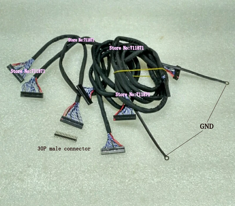 25 см 50 100 120 30P LVDS кабель удлинитель мужской и женский 30 pin ЖК экран|line 5|cable cline cable |