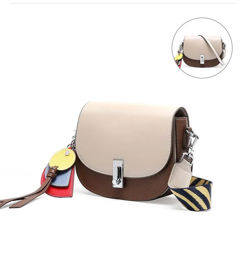 ALNEED Luxury Handbags Women Bags Designer Genuine Leather Saddle Bag Shoulder Bags Ladies Clutch Purses Crossbody Bag