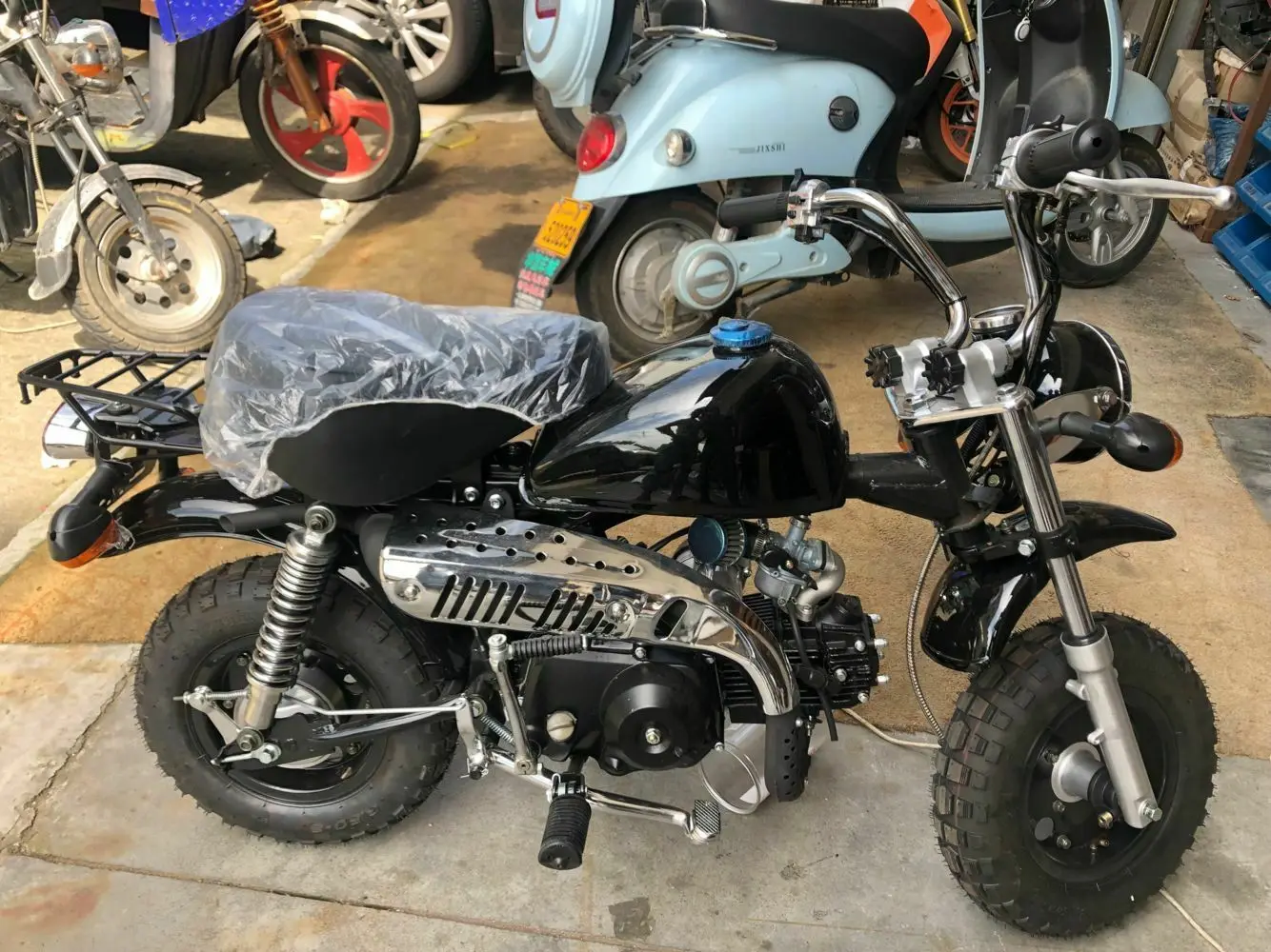 2 шт. хромированные удары 280 мм для honda Monkey bike Z50 Z50J Z 50 50CC детали питбайка