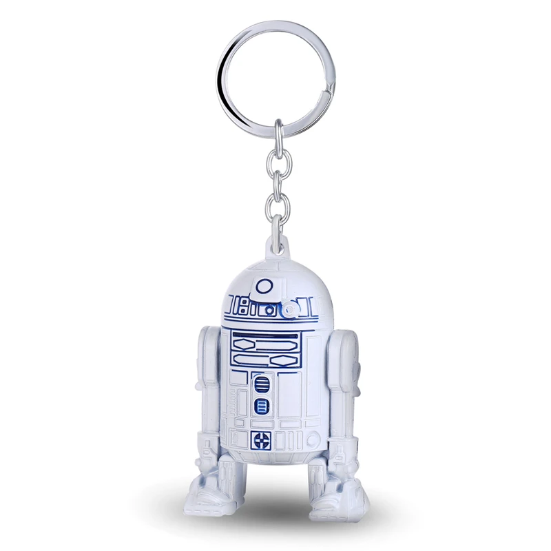 Сувенир из фильма Звезда войны J Store 3D R2D2 резиновый логотип белый брелок 3 5x5 5 см