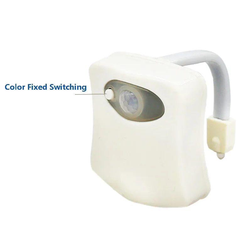 Anjoet Smart PIR Sensor Toilet Seat lamp RGB 8 Colors Changing lighting Sensitive Motion Activated LED Bulb For Bathroom light | Лампы и