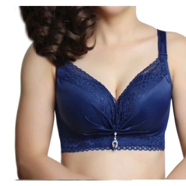 Women Over Size Bra Female Thin Sexy Lace No Steel Ring Underwear Plus | Женская одежда