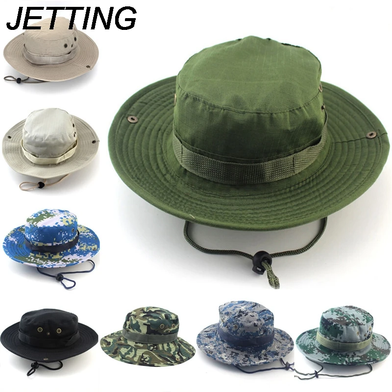 Летняя мужская и женская камуфляжная шляпа-ведро со шнуровкой Кепка в рыбацком