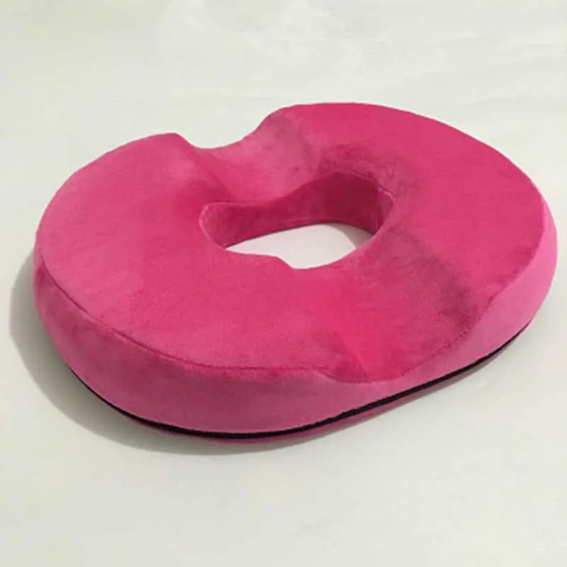 Aqua rose Массажное кресло с защитой от геморроя, подушка для сидения, Ортопедическая подушка с эффектом пуш-ап для йоги, комфортная подушка из пены, подушка для сидения автомобиля и офиса - Цвет: Aqua rose
