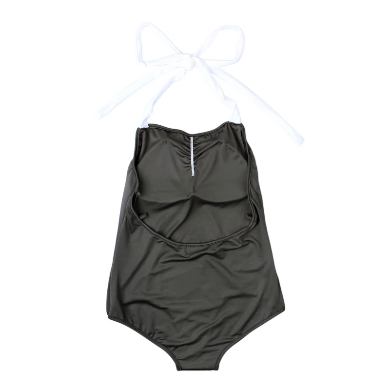 Лидер продаж 2017 пикантное классическое бикини для мамы и дочери Цельный