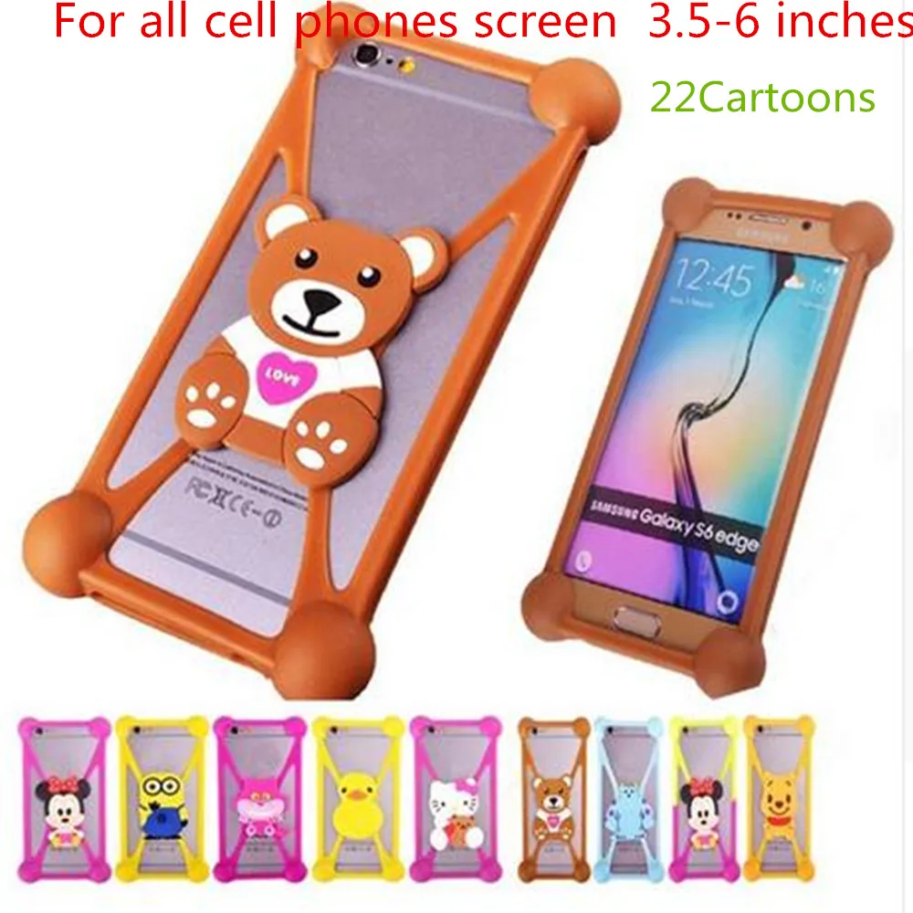 Милый Мультфильм Силиконовый Универсальный Сотовый Телефон Случаях Fundas Для Oukitel