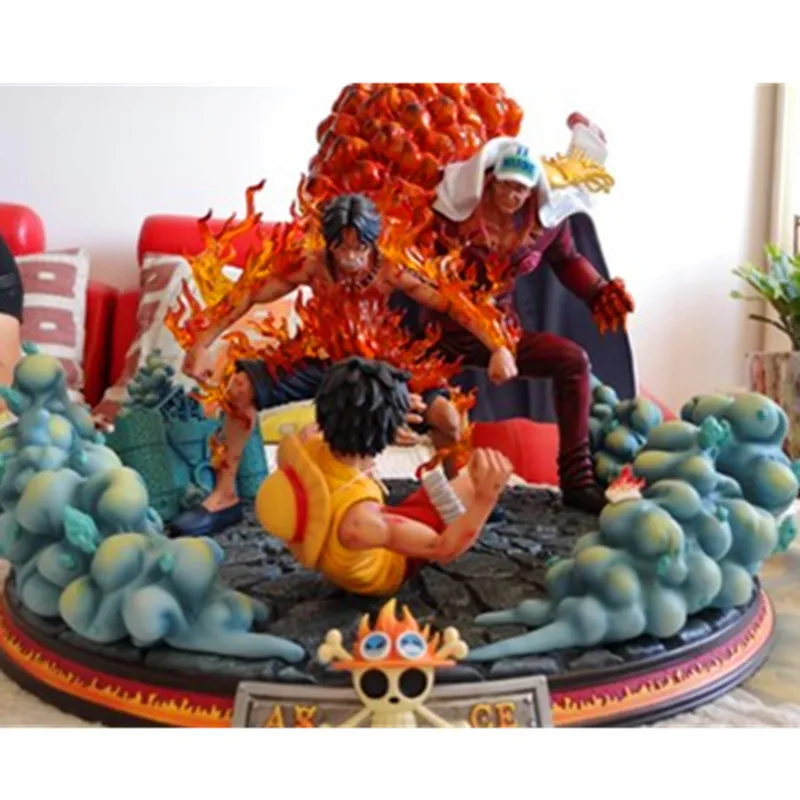 Аниме ONE PIECE The Death Of Portgas D Ace Sakazuki Луффи смола статуя фигурка коллекция украшения рабочего стола G2633