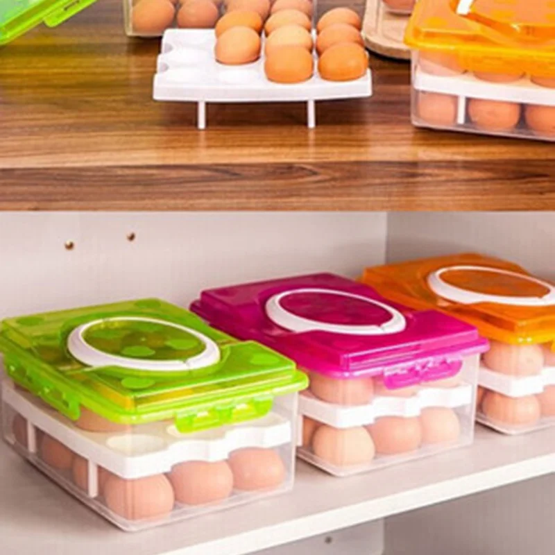 1 шт. 24 Сетки яйцо коробка для хранения яиц удобные коробки дома Кухонные гаджеты