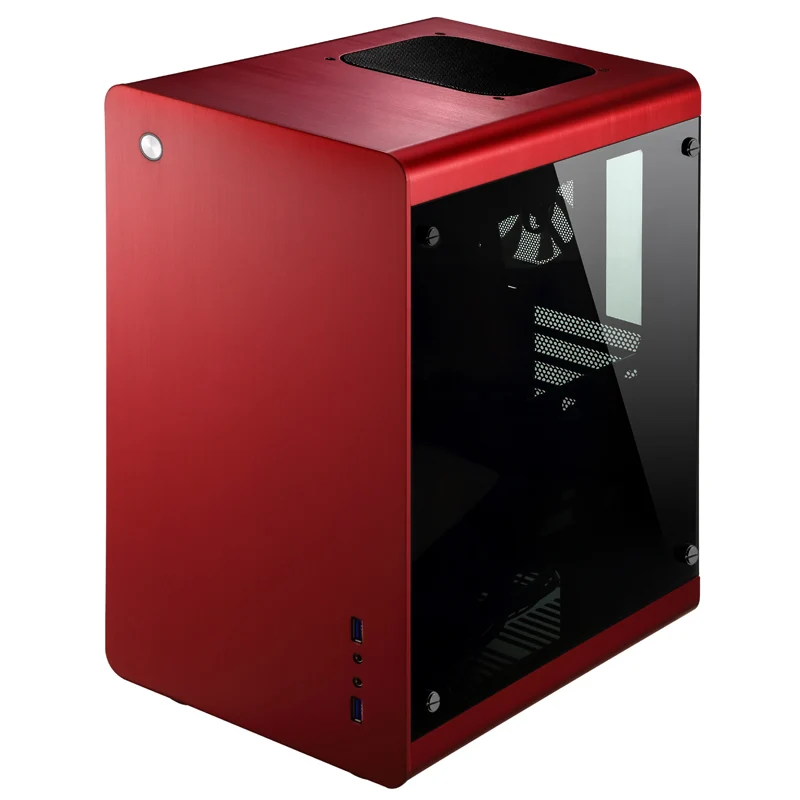Чехол для компьютера Jonsbo RM3 HTPC ITX Mini алюминиевый 3 5 дюйма HDD USB3.0 закаленное стекло