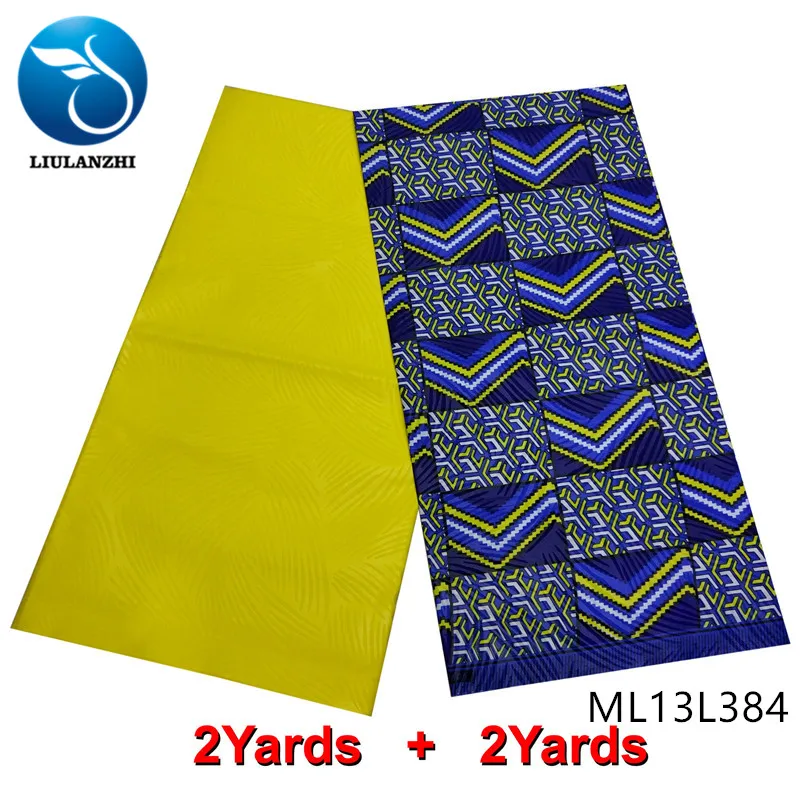 LIULANZHI полиэстер принт африканская ткань wax 2019 швейный kente 4 ярда Африканский Воск