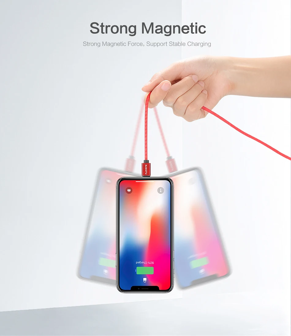 Магнитный usb-кабель FLOVEME 3A для быстрой зарядки, кабель Micro USB type C для iPhone X XS Max XR 10, Магнитный зарядный кабель для синхронизации данных