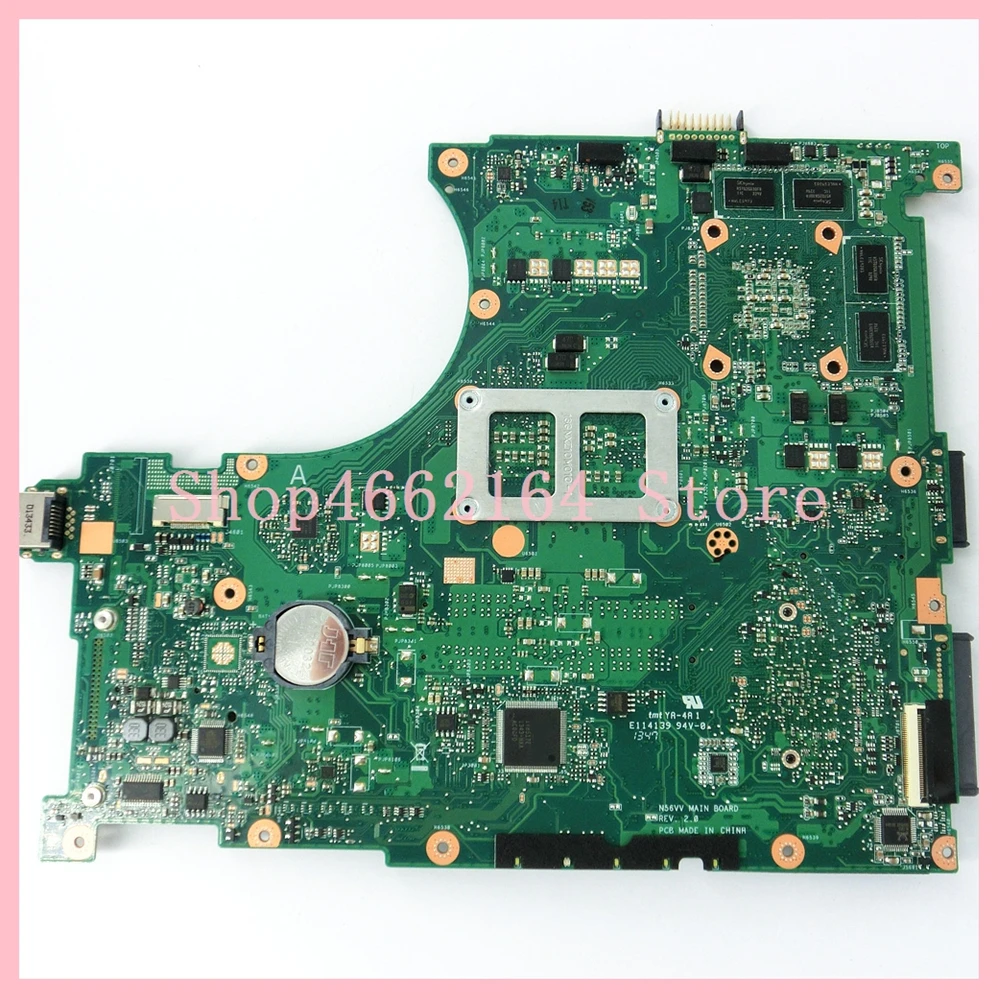 N56VV Mainboard GT750M 2GB REV 2.0 PGA989 For ASUS N56VM N56VJ N56VZ N56VB Laptop motherboard Test OK | Компьютеры и офис