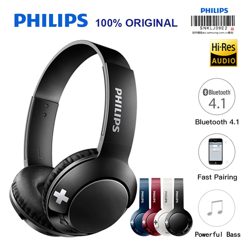 Philips Bluetooth Беспроводные наушники гарнитуры SHB3075 объем с микрофоном управление для