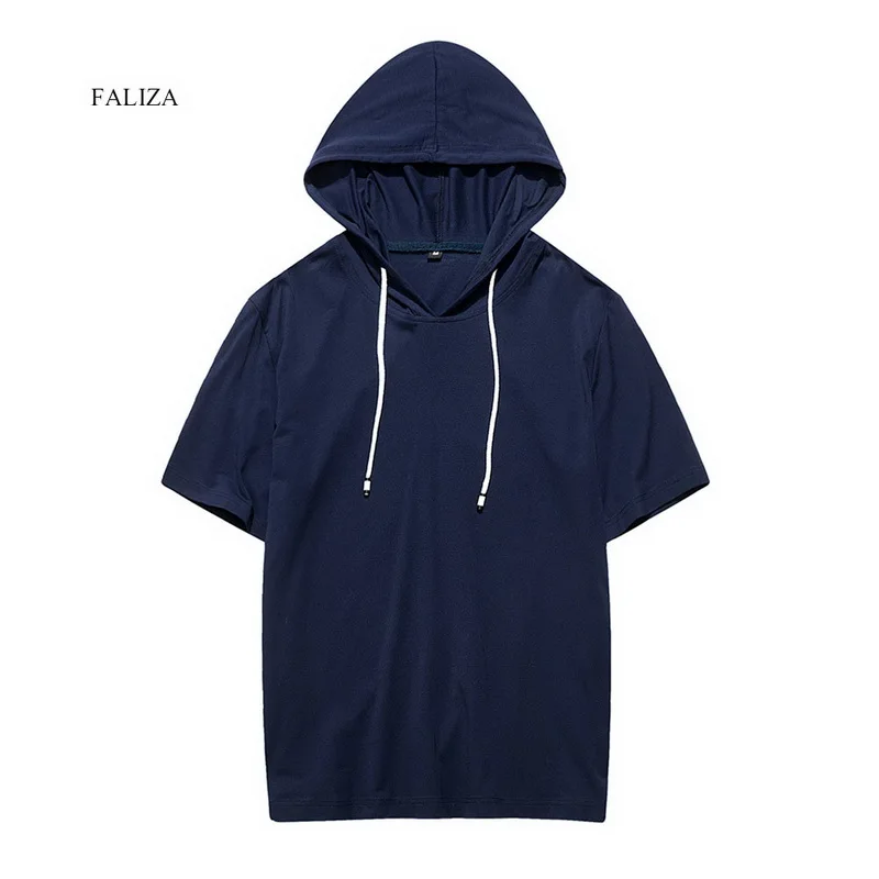 FALIZA летние мужские повседневные толстовки футболка Хлопковая женская