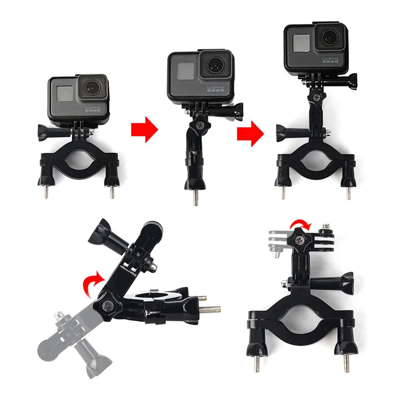 Велосипедная ручка кронштейн для GoPro 8 Водонепроницаемый чехол для экшн-камеры Велоспорт Подключение адаптер держатель велосипеда ж/винт для Insta360