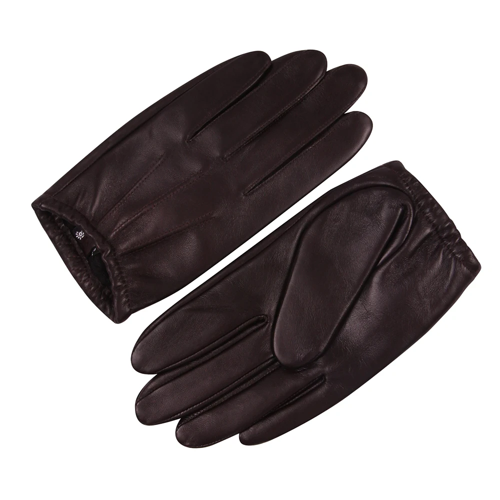 

Перчатки из овечьей кожи мужские зимние сохраняющие тепло водонепроницаемые ветрозащитные тонкие бархатные мужские перчатки с подкладкой...