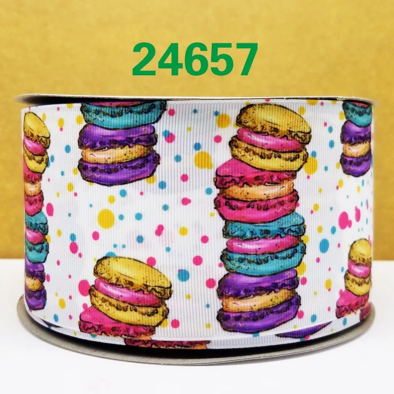 24657 50 ярдов мультфильм напечатанный grosgrain ленты 24658 - Цвет: 24657