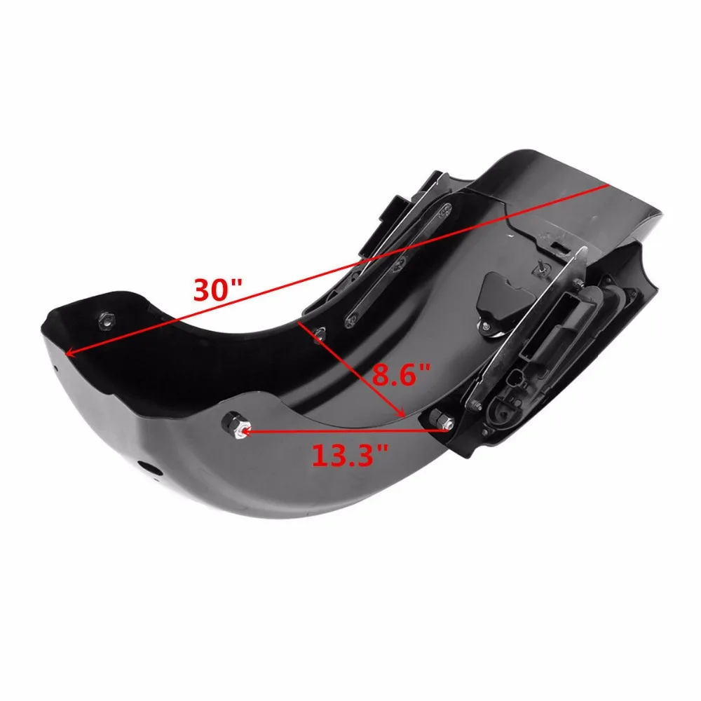 Мотоциклетные сумки из АБС пластика заднее крыло для Harley Road King скользящий Electra Glide