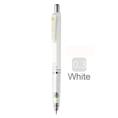 P-MA85 White 03mm 1 шт. Zebra Ma85 DelGuard механический карандаш 0,5 мм 0,3 мм 0,7 мм небьющиеся разноцветные карандаши с ластиком для школьников поставщик - Цвет: P-MA85 White 03mm