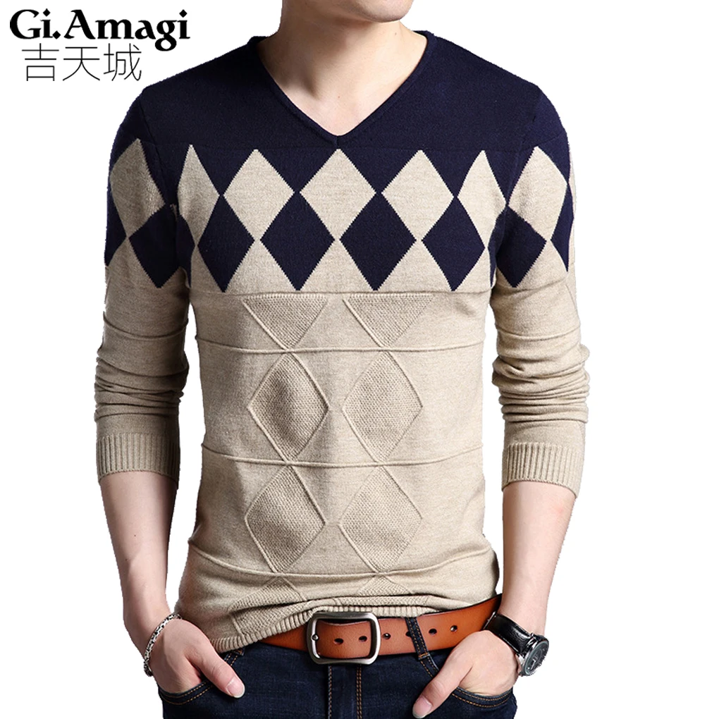 Распродажа 2018 мужские вязаные свитера Мужской пуловер мужской осенний Новый
