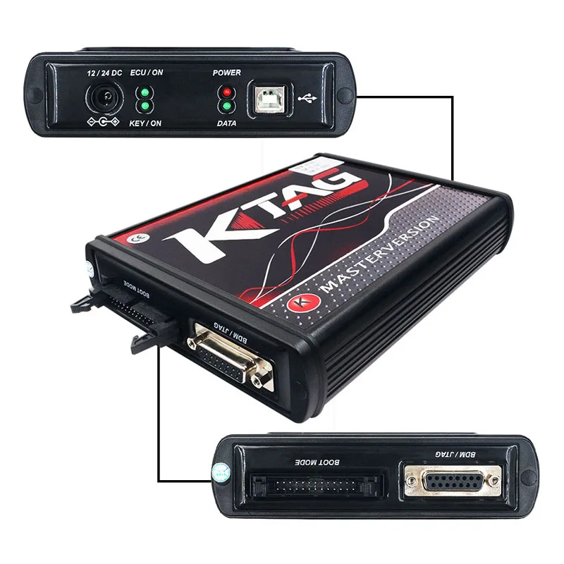 Без маркера KTAG OBD2 V7.020 V2.25 онлайн мастер ЕС красный ECM Титан KTAG 7,020 ECU чип тюнинговый инструмент для автомобиля грузовик ECM программист
