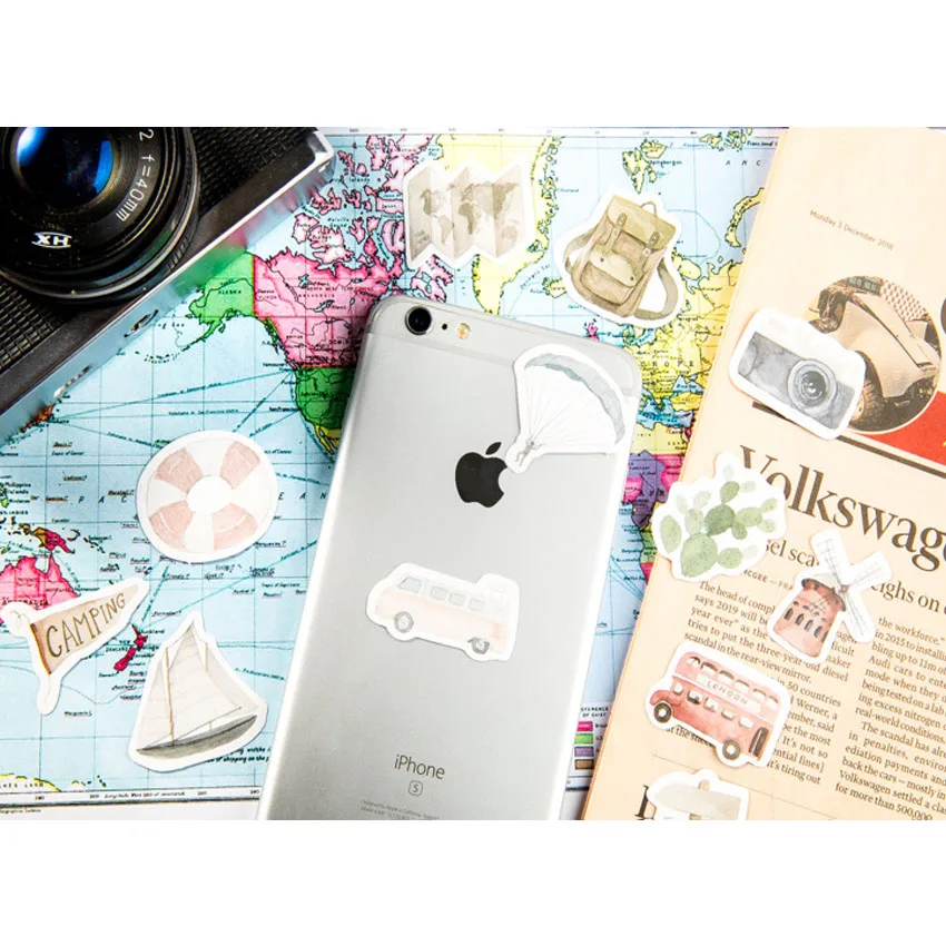 46 шт./упак. Go travel этикетка Стикеры украшения Скрапбукинг Стикеры DIY дневник письмо альбом ярлыком