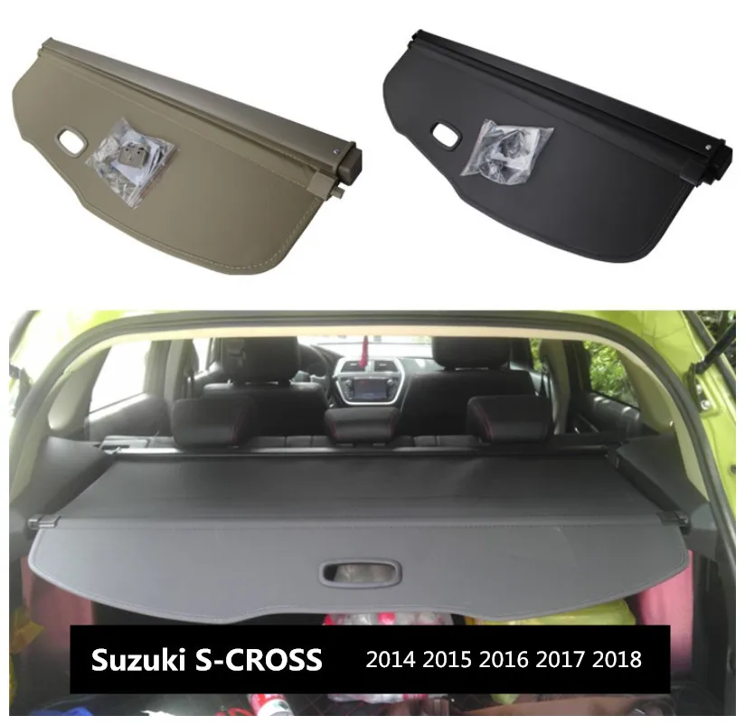 Для Suzuki S-CROSS 2014 2015 2016 2017 2018 задний багажник защитный щит грузовой чехол высокого